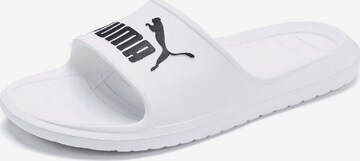 PUMA Beach & Pool Shoes in White: front