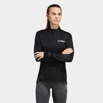 ADIDAS TERREX Performance Shirt 'Multi' in Black: front