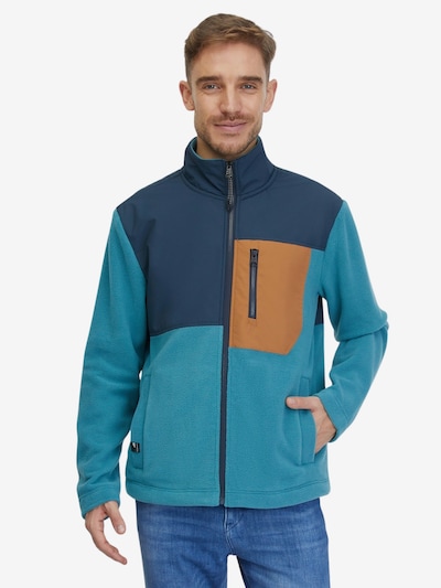 Ragwear Veste en polaire 'Flettcher' en bleu foncé / caramel / pétrole, Vue avec produit