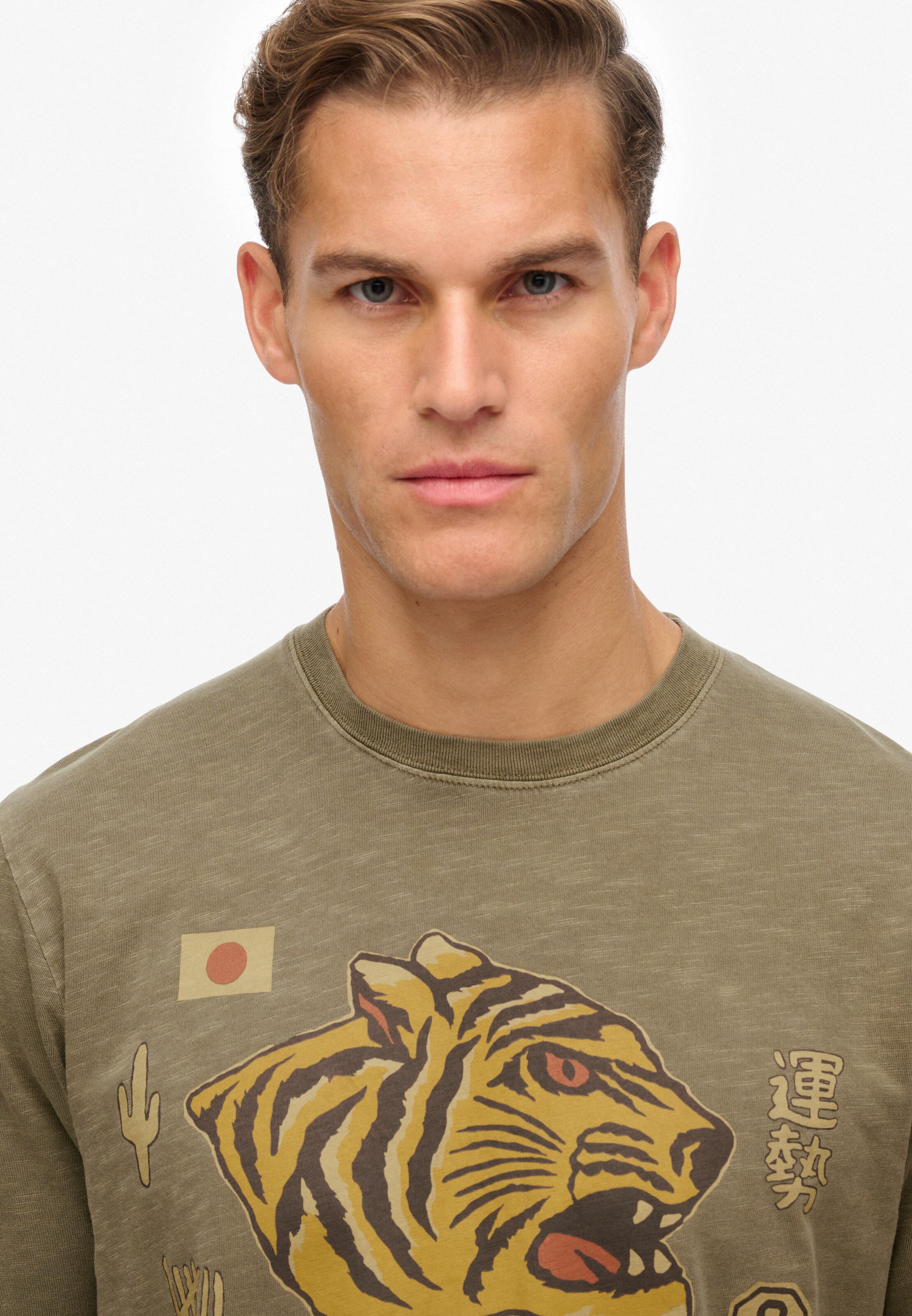 Superdry & Co Shirt 'Campaign Souvenir' in Groen