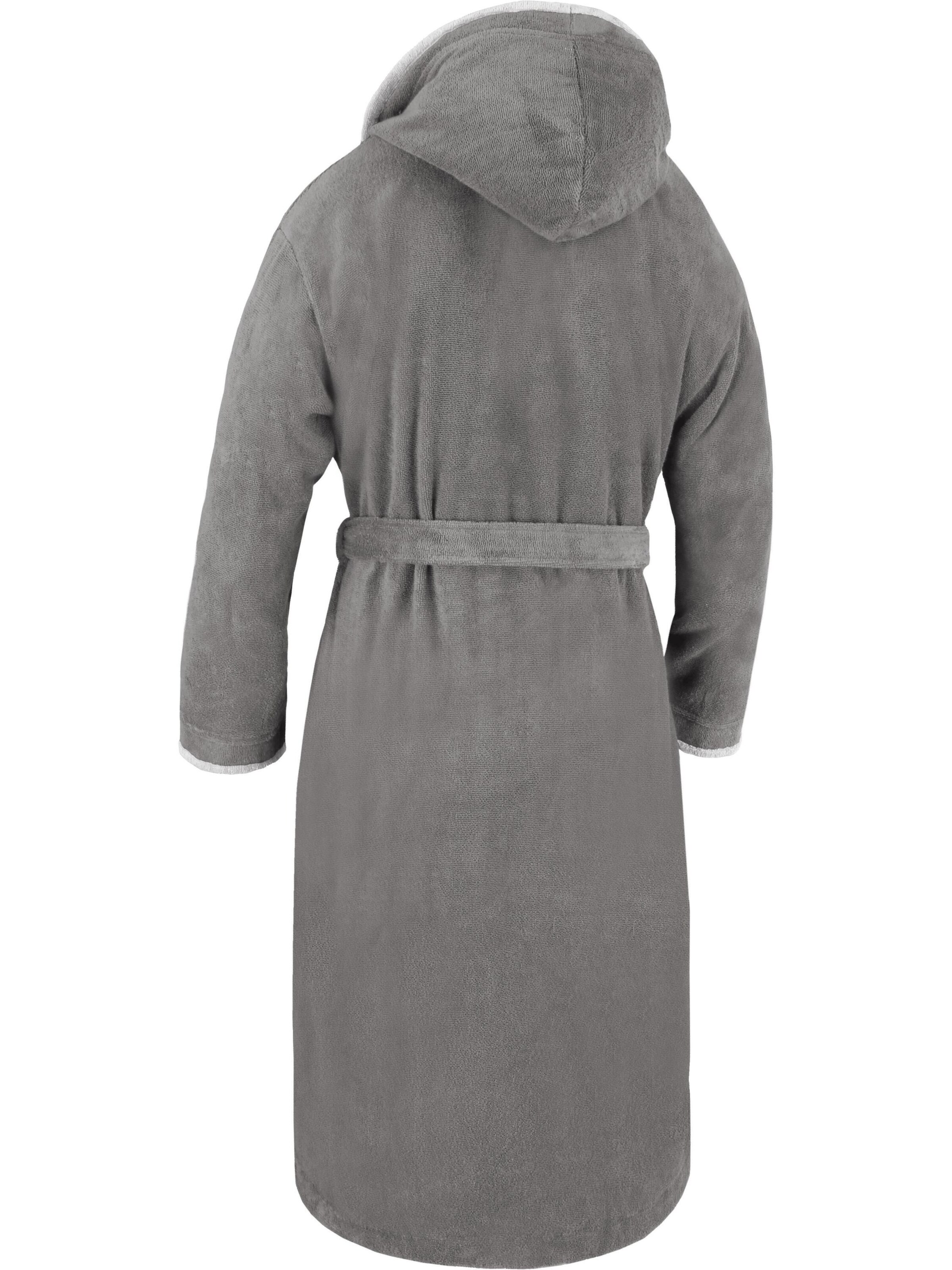 normani Long Bathrobe in Grey
