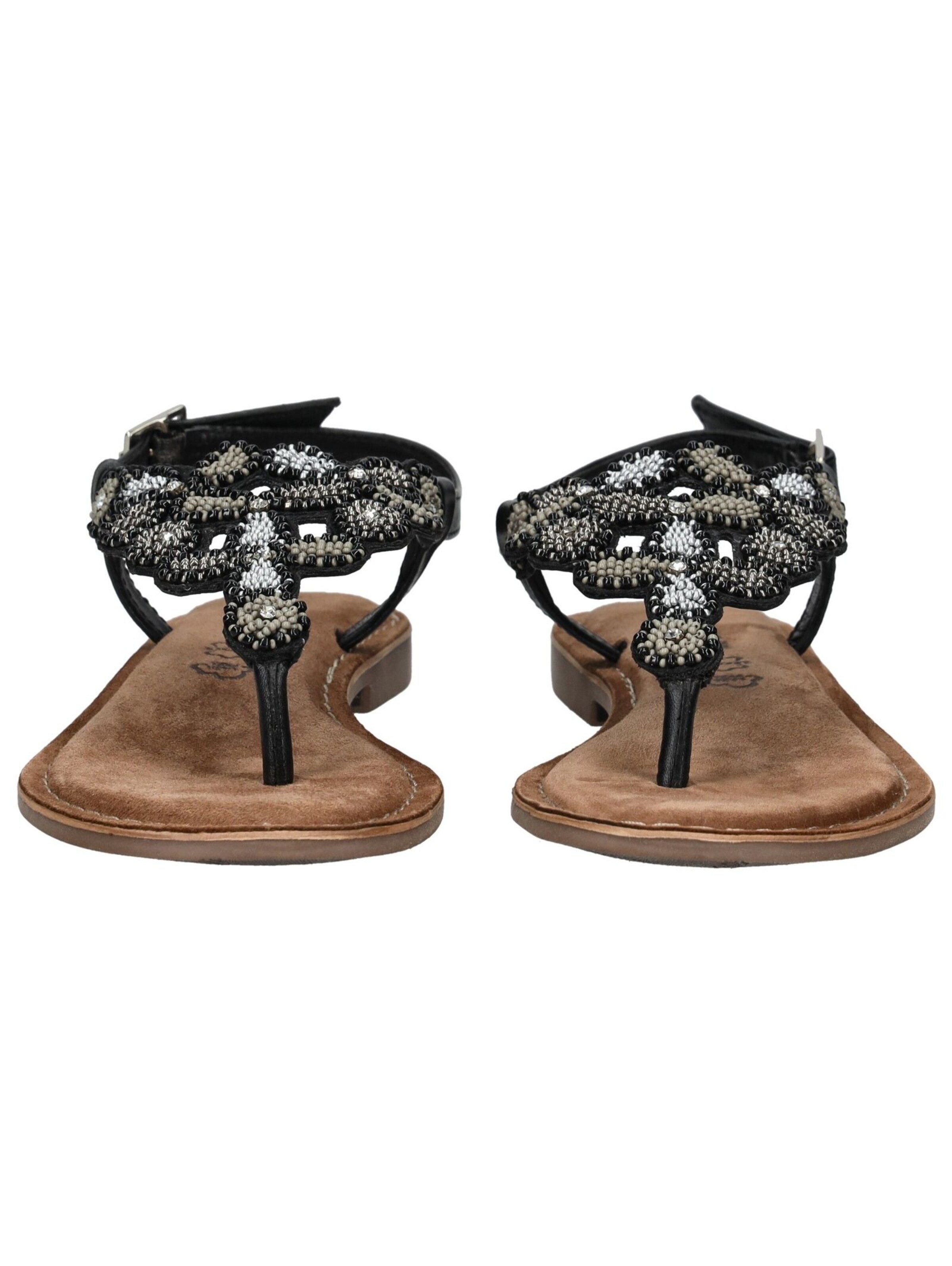 Tongs LAZAMANI en noir