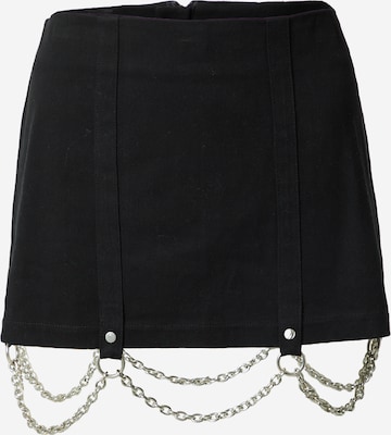 The Ragged Priest Skirt 'GATEWAY' in Black: front
