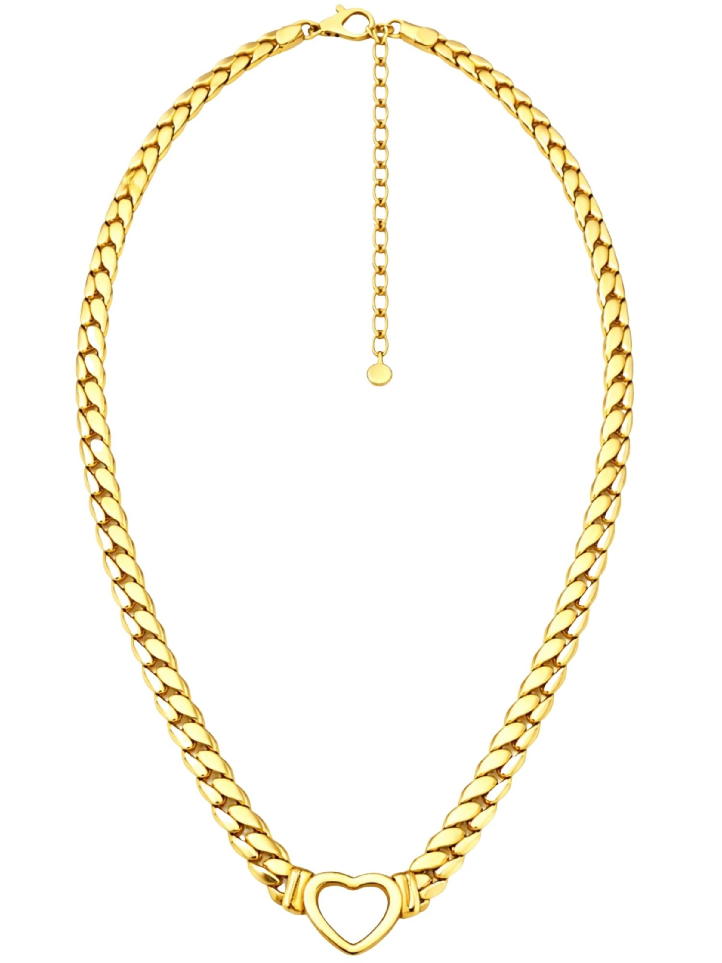 BS Schmuckdesign Necklace 'Bold Love' in Gold: front