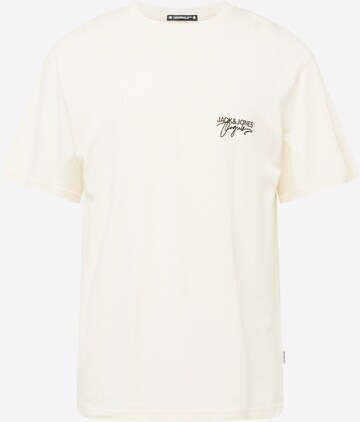 JACK & JONES T-shirt 'ARUBA' i beige: framsida