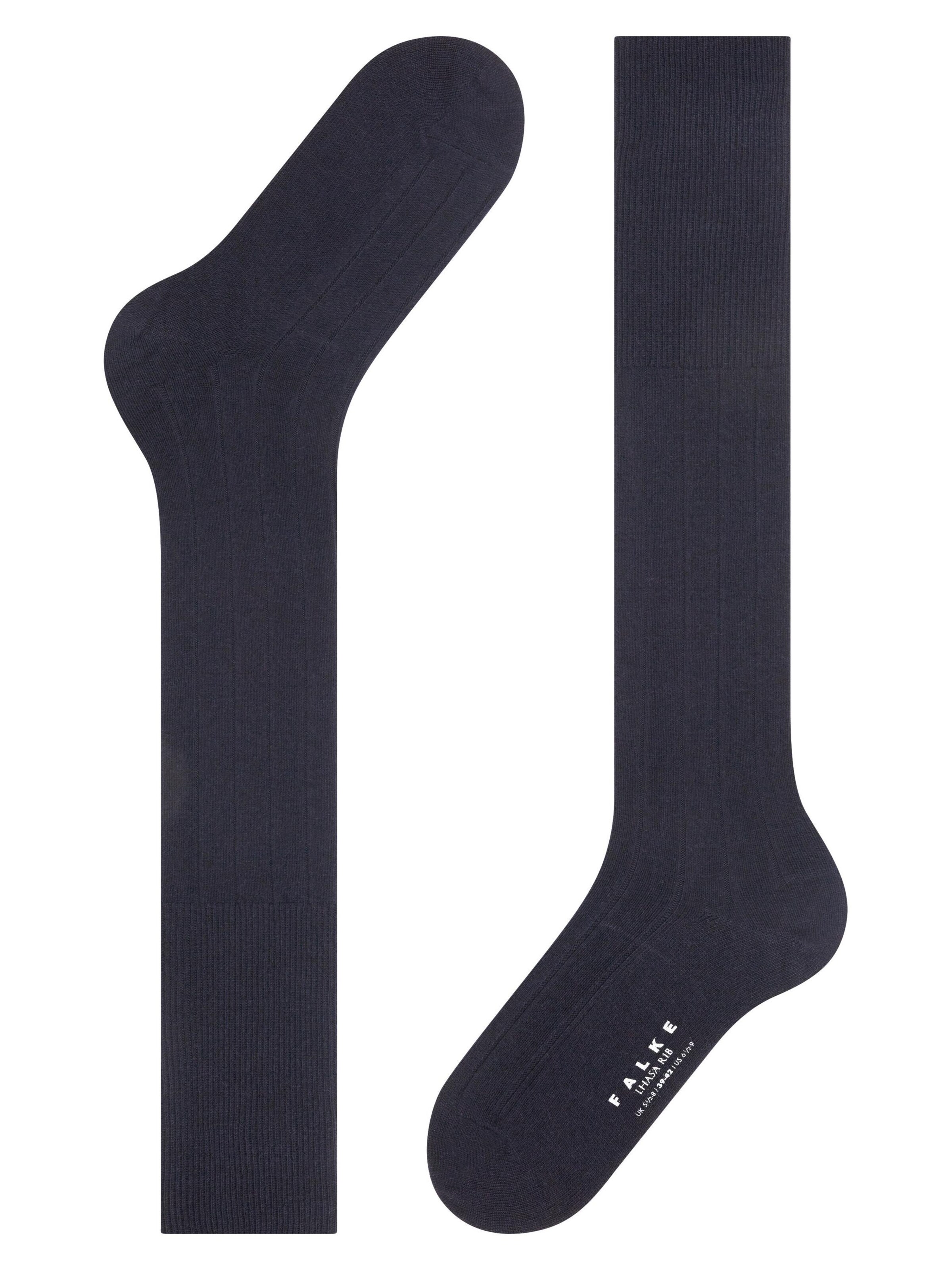 FALKE Knee High Socks 'Lhasa Rib' in Blue