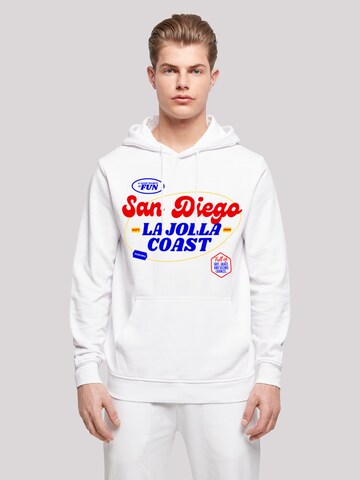 F4NT4STIC Sweatshirt 'Animal Galore' in Wit: voorkant