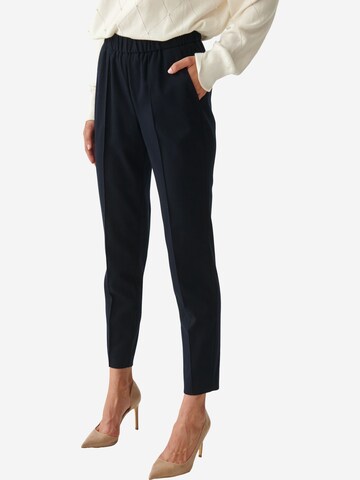 Regular Pantalon à plis 'LUNO' TATUUM en bleu : devant