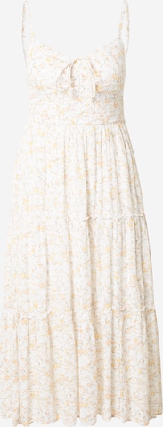 HOLLISTER Καλοκαιρινό φόρεμα 'BARE' σε λευκό: μπροστά