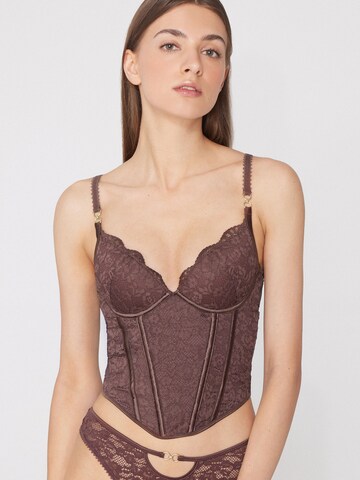 Tezenis T-shirt Bra 'PERFECT ARMONY' in Brown: front