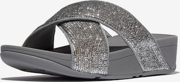 FitFlop Pantolette in Silber: Vorderseite