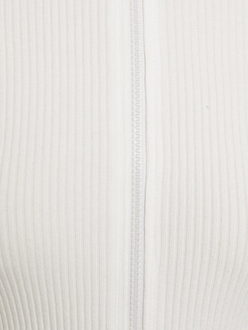 Bershka Knit Cardigan in White