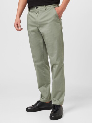 BOSS Black Slimfit Chino kalhoty 'Perin' – zelená: přední strana