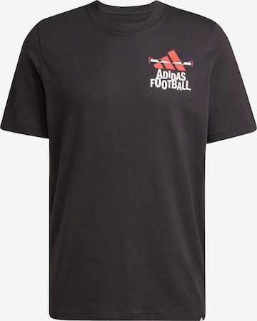 T-Shirt fonctionnel 'Football' ADIDAS PERFORMANCE en noir : devant