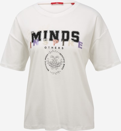 s.Oliver T-Shirt in schwarz / offwhite, Produktansicht