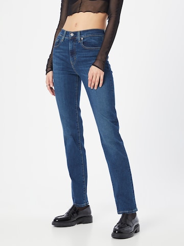 Regular Jean '724 High Rise Straight' LEVI'S ® en bleu : devant