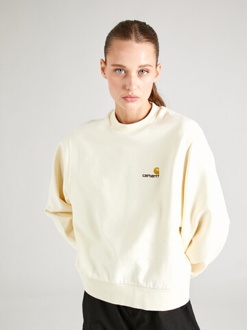 Carhartt WIP Sweatshirt in Beige: front