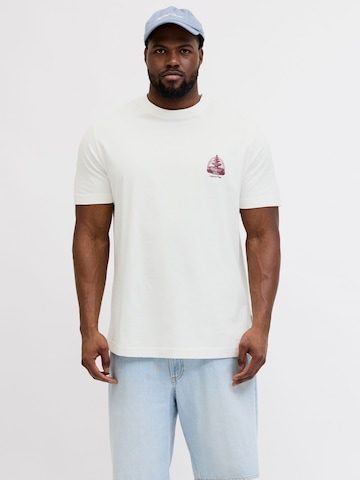 Jack & Jones Plus Shirt in Wit: voorkant