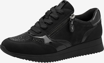 JANA Platform trainers in Black: front