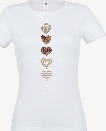 RMK Shirt 'Corazón' in White: front