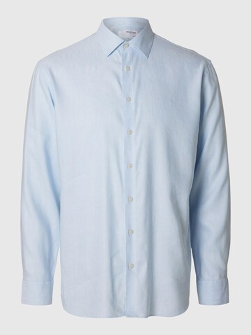 SELECTED HOMME Button Up Shirt in Blue: front