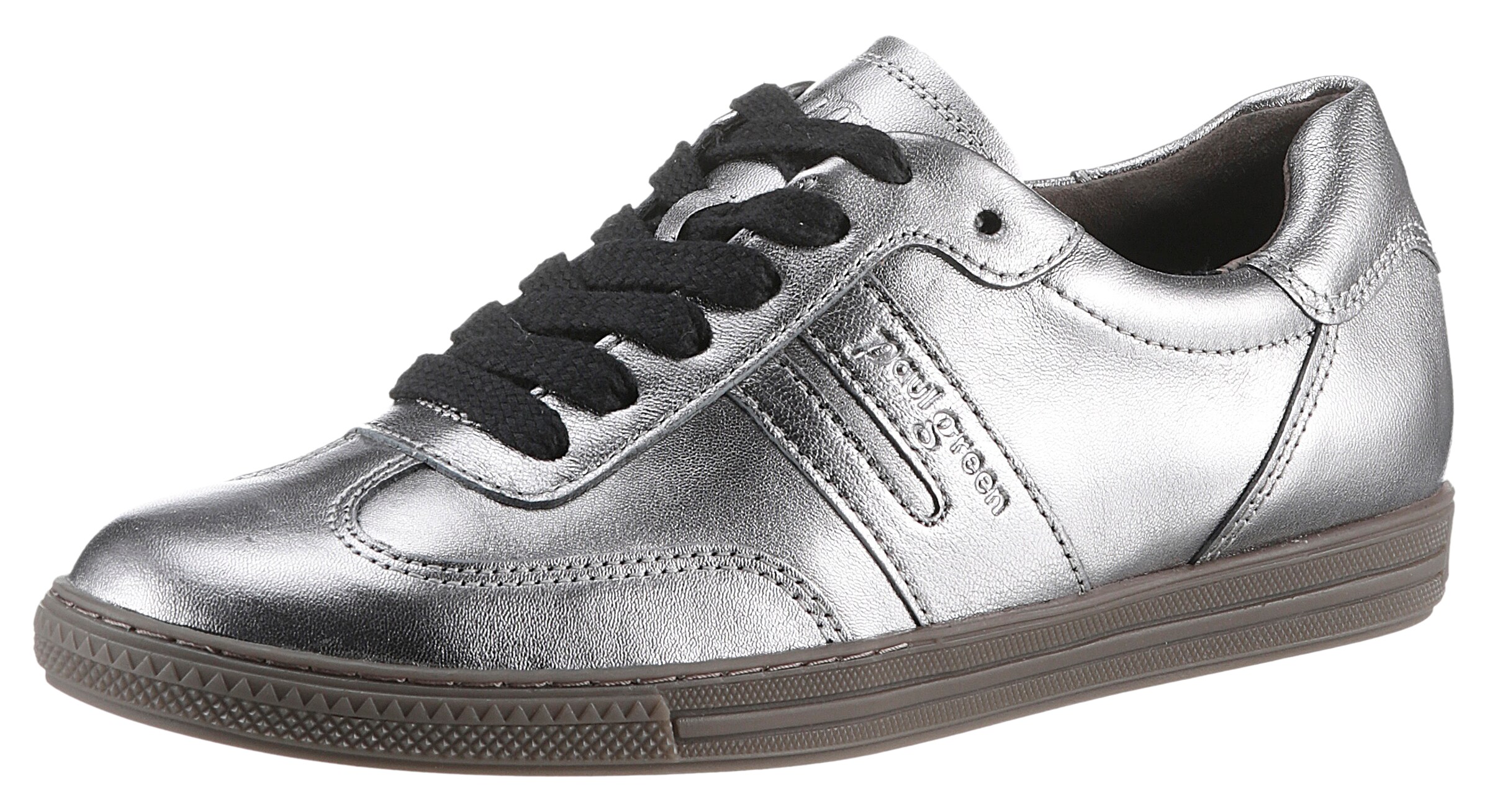 Paul Green Platform trainers in Silver: front
