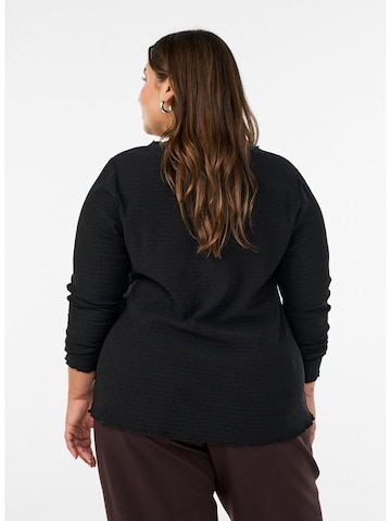 Camicia da donna 'Calaura' di Zizzi in nero