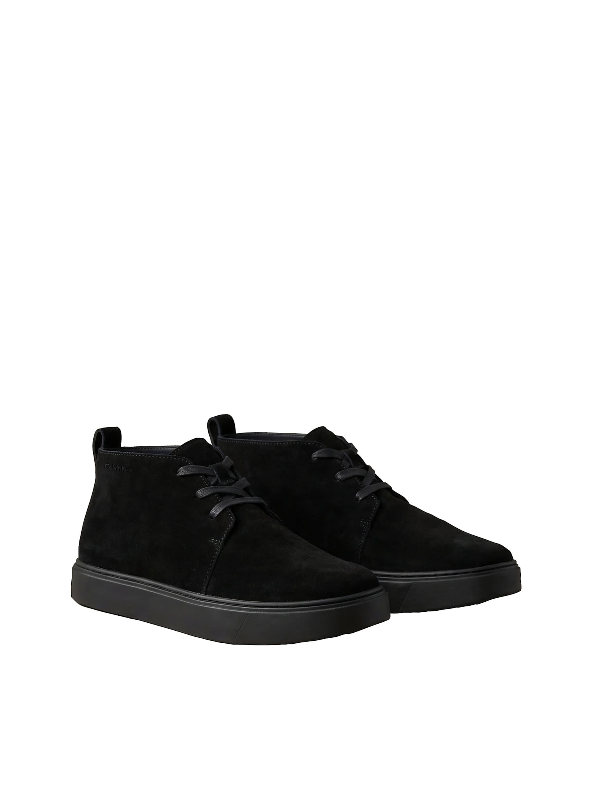 Calvin Klein Lace-Up Boots in Black