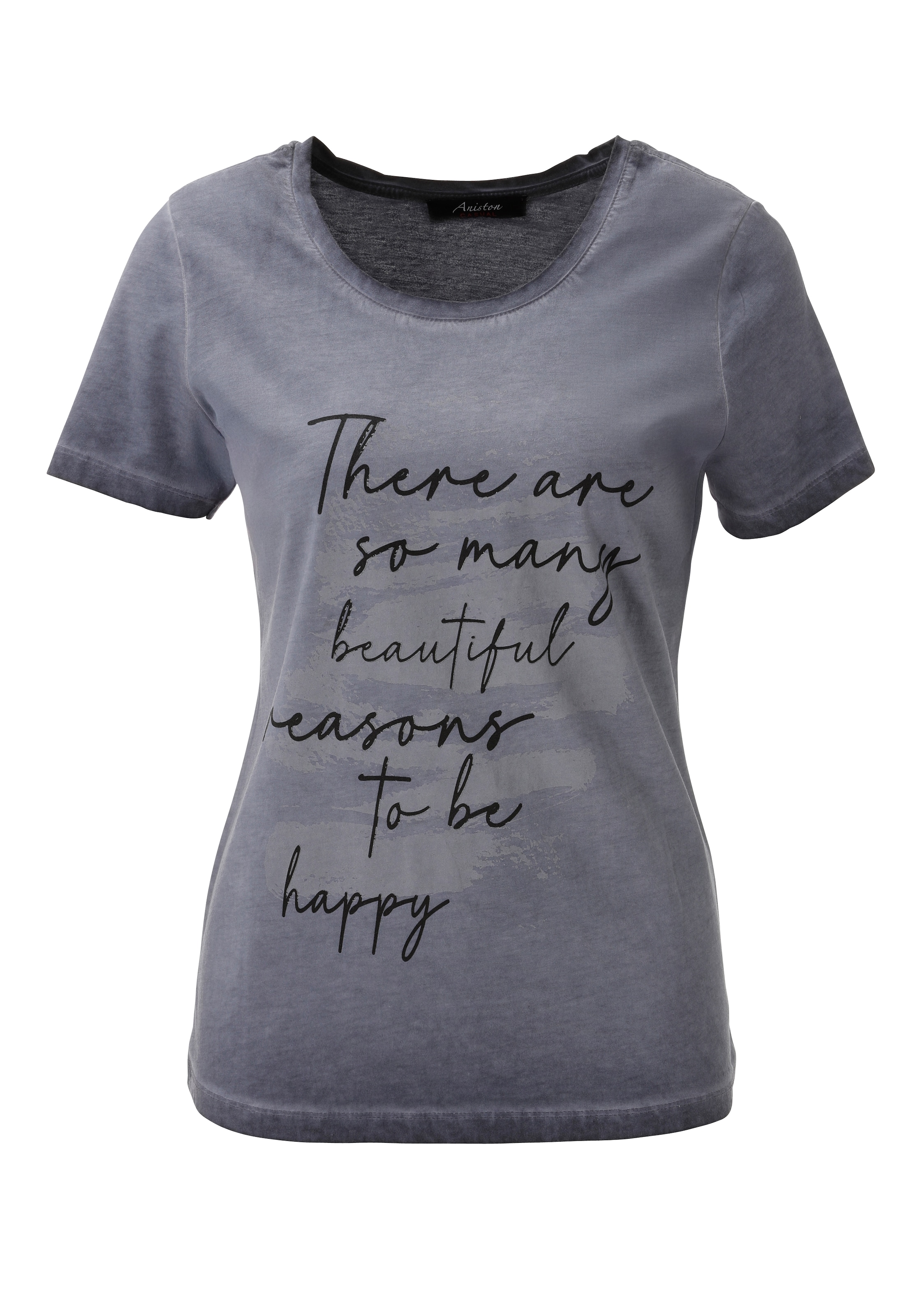 Aniston CASUAL T-Shirt in Grau: Vorderseite