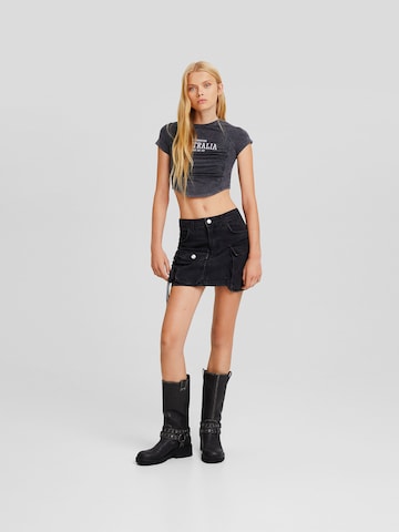 T-shirt Bershka en noir