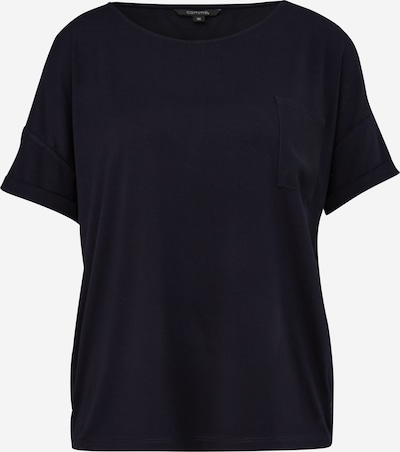 COMMA Shirt in de kleur Navy, Productweergave