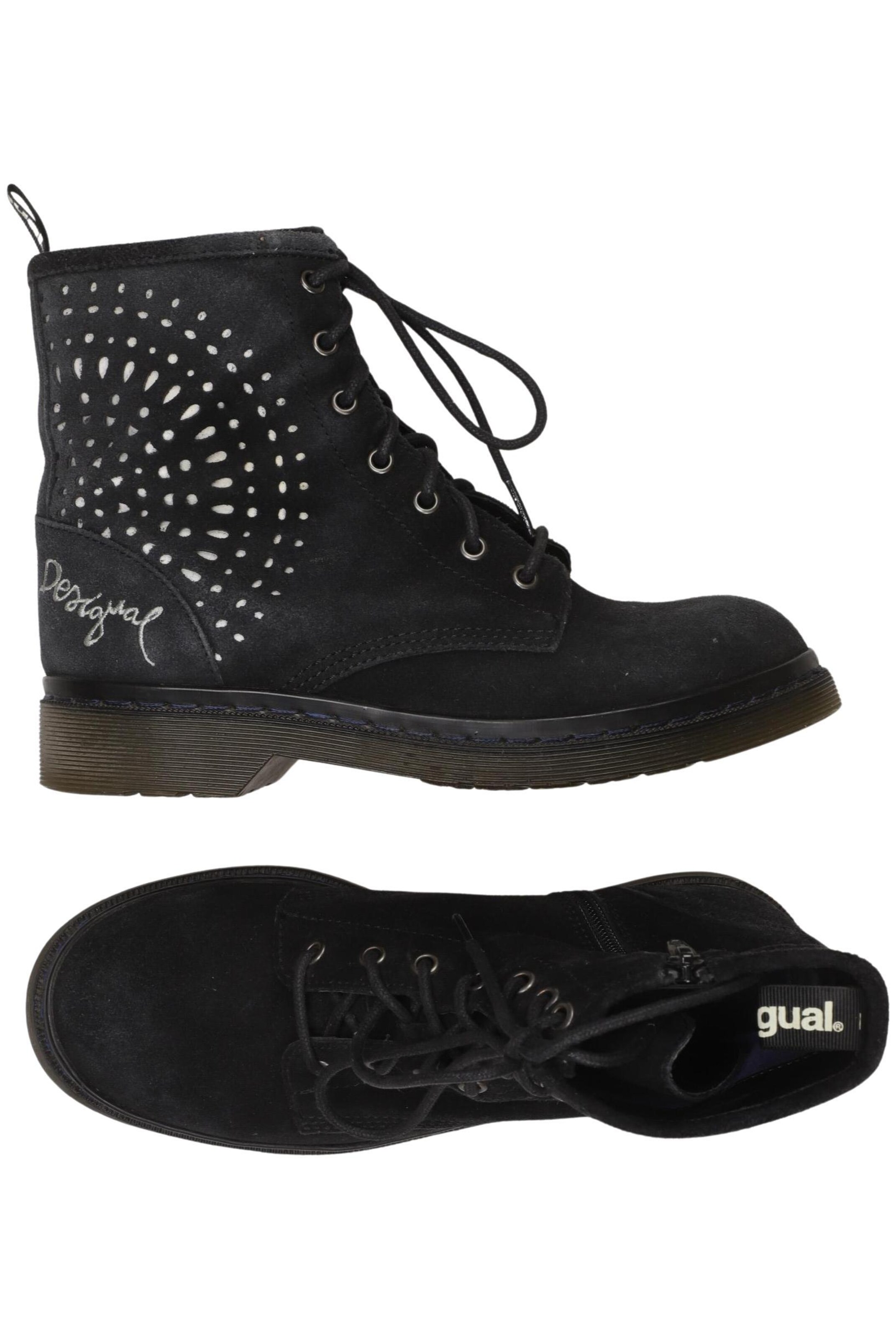 Desigual Dress Boots in 38 in Black: front