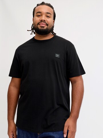 Jack & Jones Plus Μπλουζάκι 'JJCLEVELAND' σε μαύρο