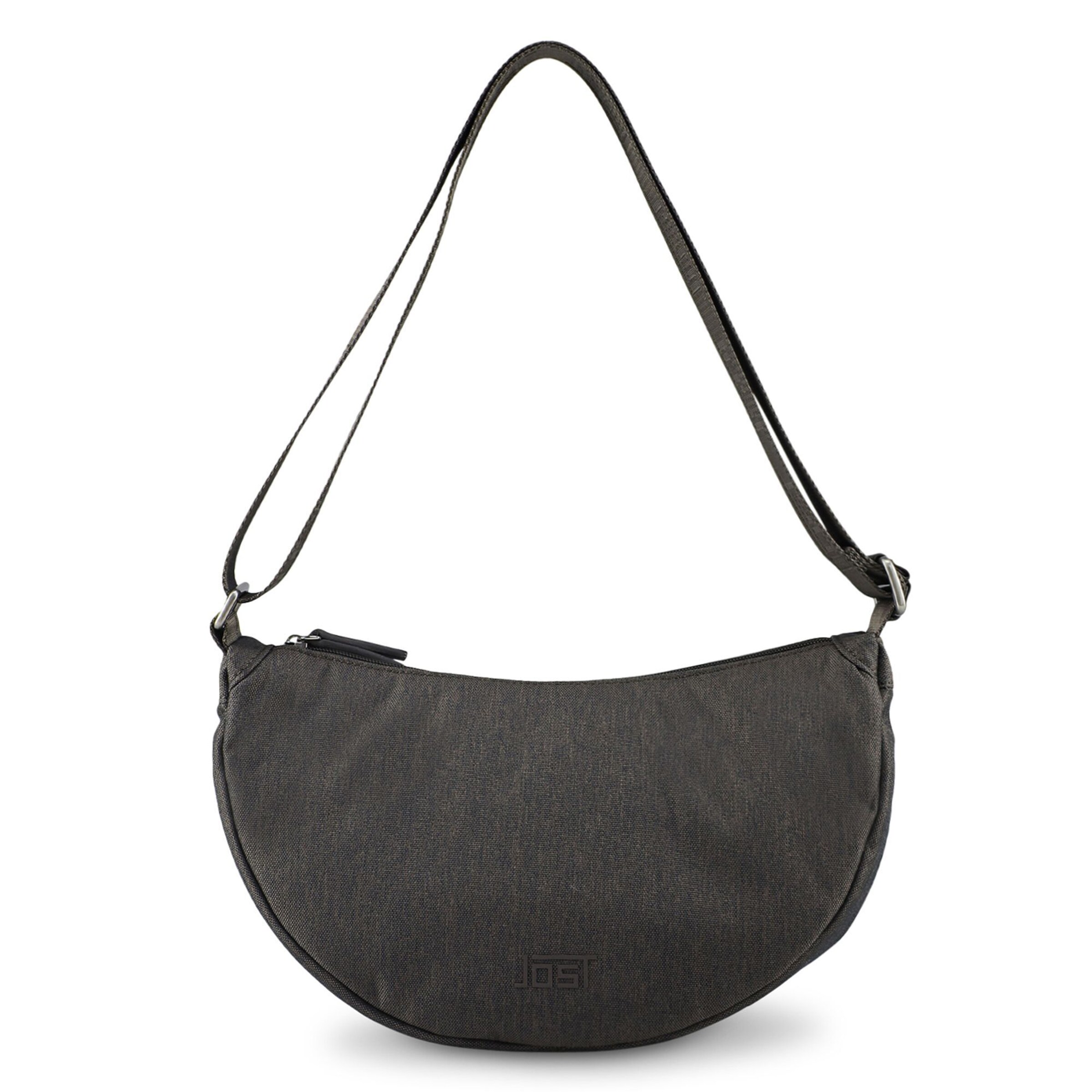 JOST Schultertasche 'Bergen' in Grau: Vorderseite