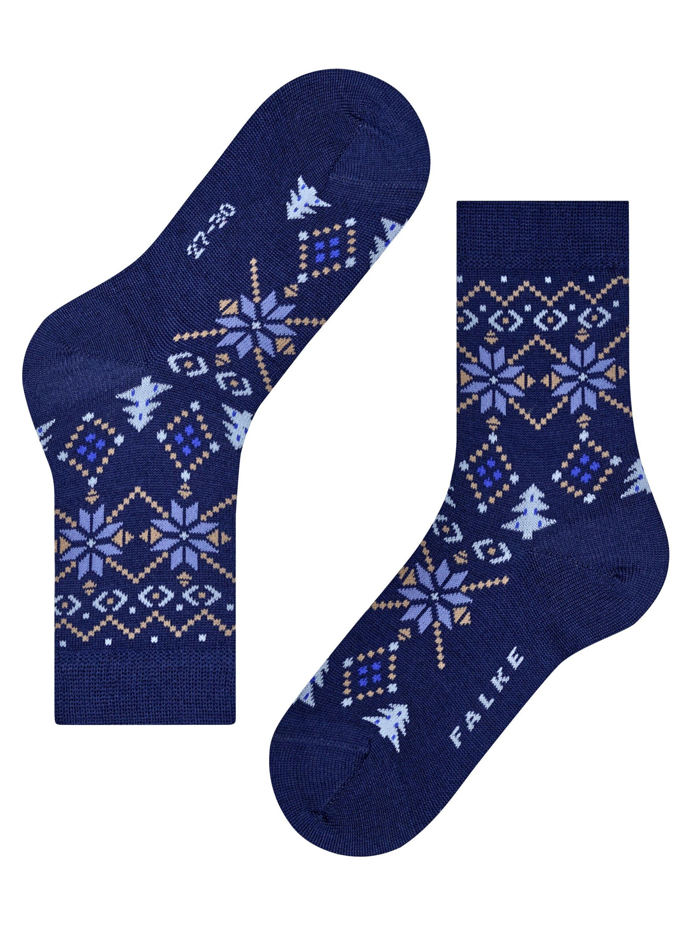FALKE Socks 'Nordic Fair Isle' in Blue