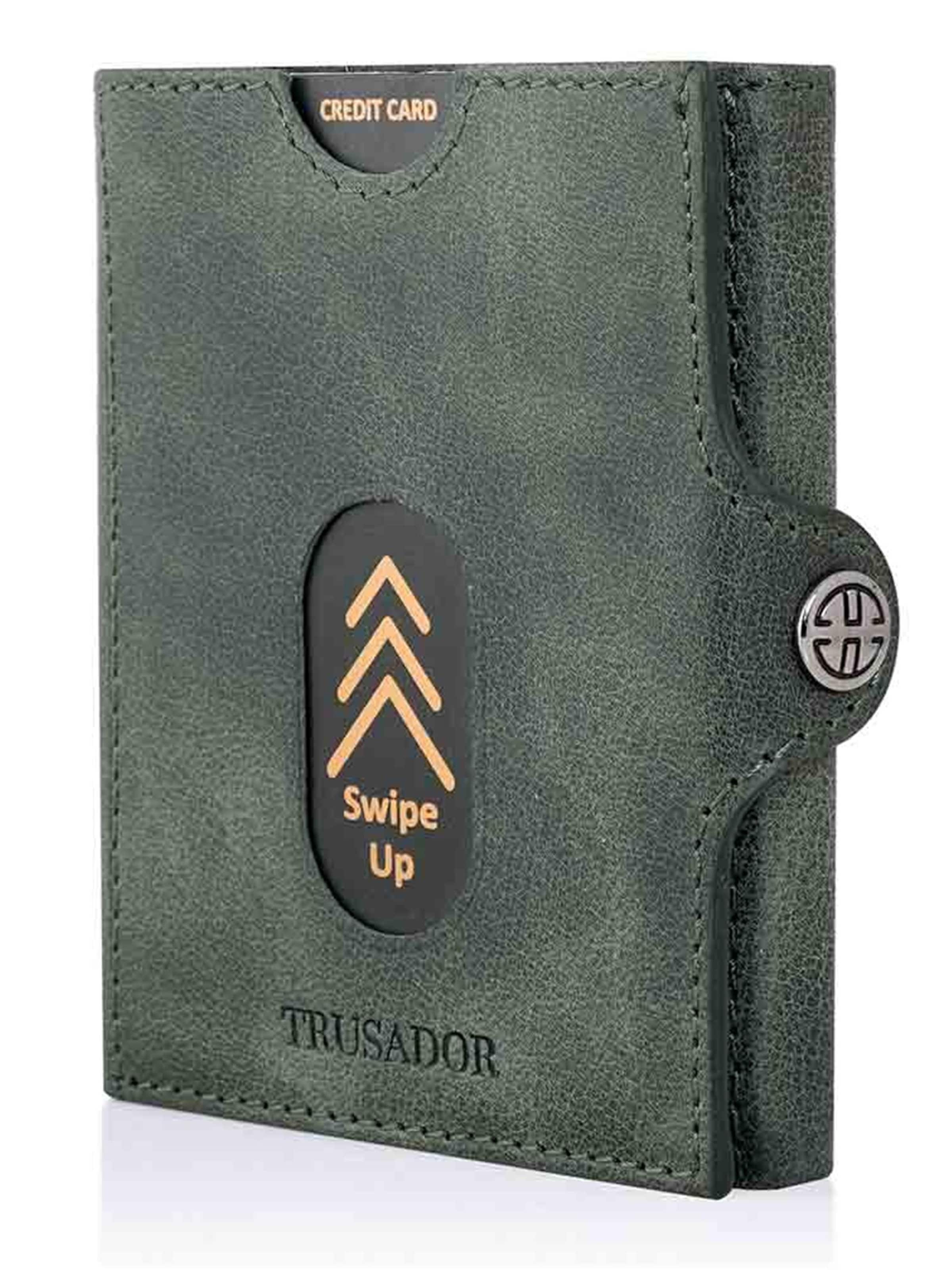 Trusador Wallet 'Valencia' in Green: front