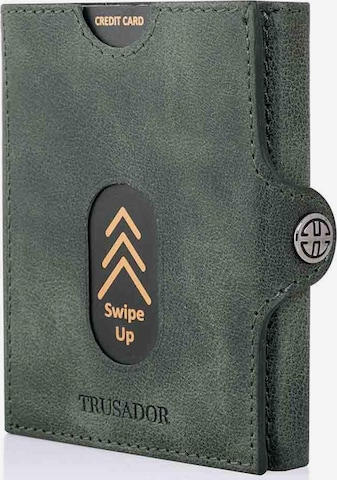 Trusador Portemonnaie 'Valencia' in Grün: Vorderseite