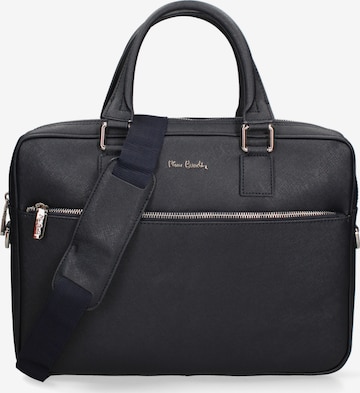 PIERRE CARDIN Document bag in Blue: front