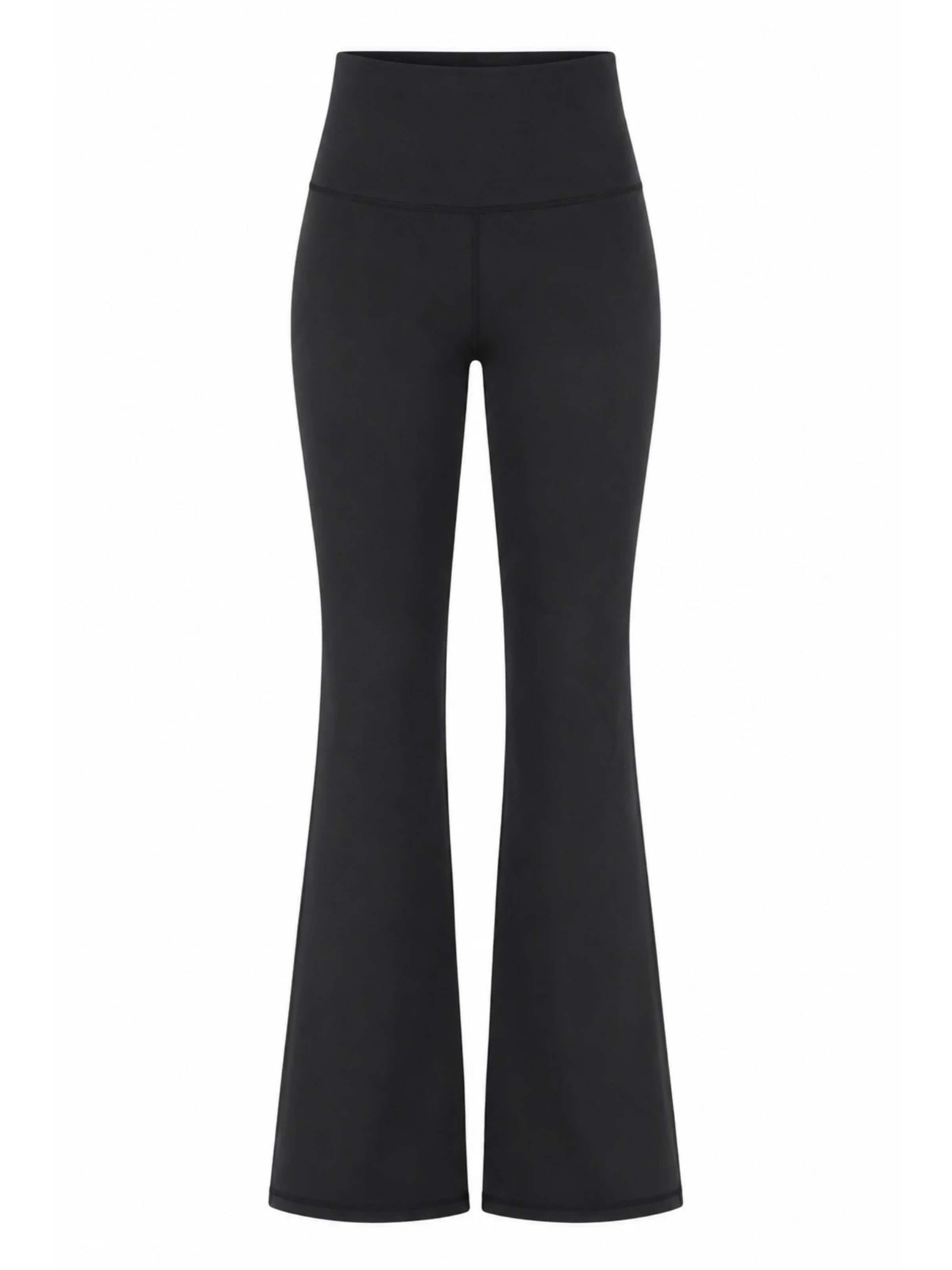 True North Flared Pants 'Komforthose' in Black: front