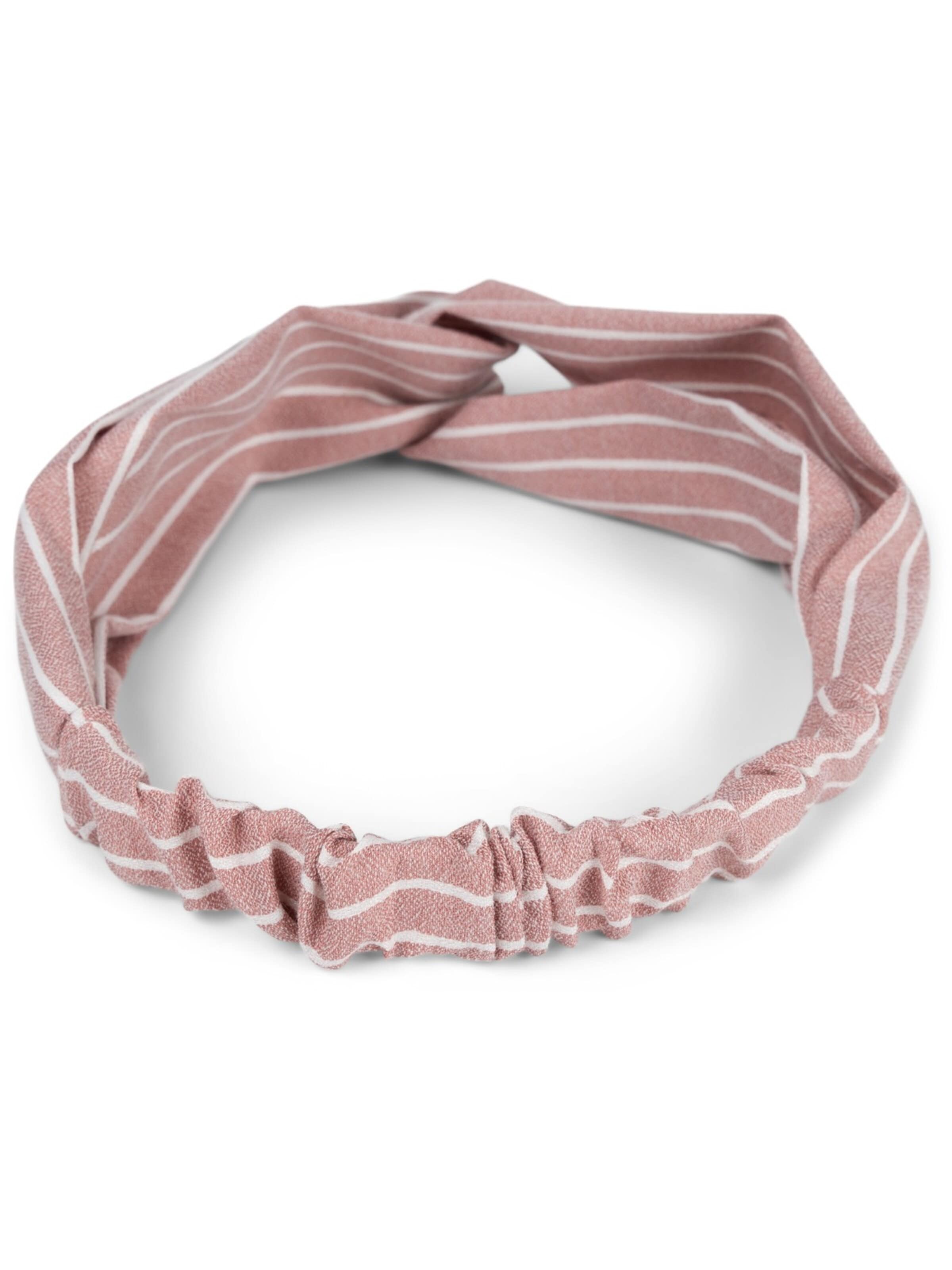 styleBREAKER Haarschmuck 'Haarband mit Streifen Muster und Twist Knoten'‌‌‌‌‌‌‌‌ in Pink