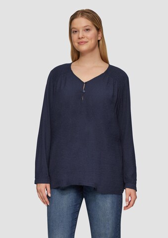 s.Oliver Blouse in Blauw: voorkant