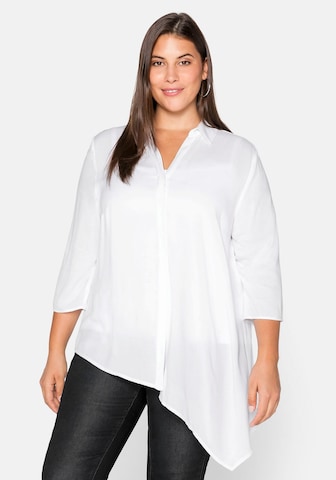 SHEEGO Blouse in Wit: voorkant