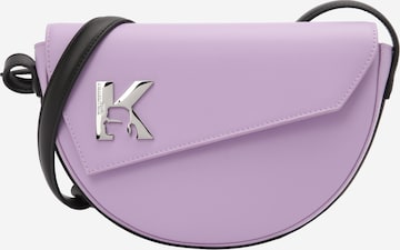 KARL LAGERFELD JEANS Torba za čez ramo 'IKON PEBBLE' | vijolična barva: sprednja stran