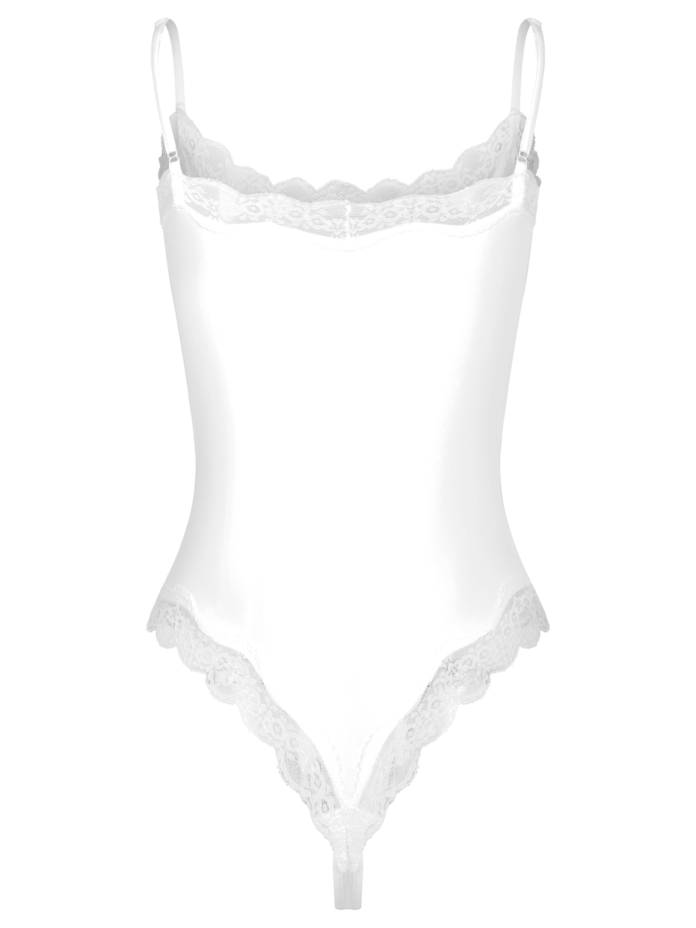 cfab (formerly creamy fabrics) - Body 'Bodysuit String mit Lace' en blanco