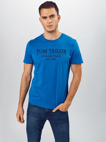 TOM TAILOR Regular fit Shirt in Blauw: voorkant