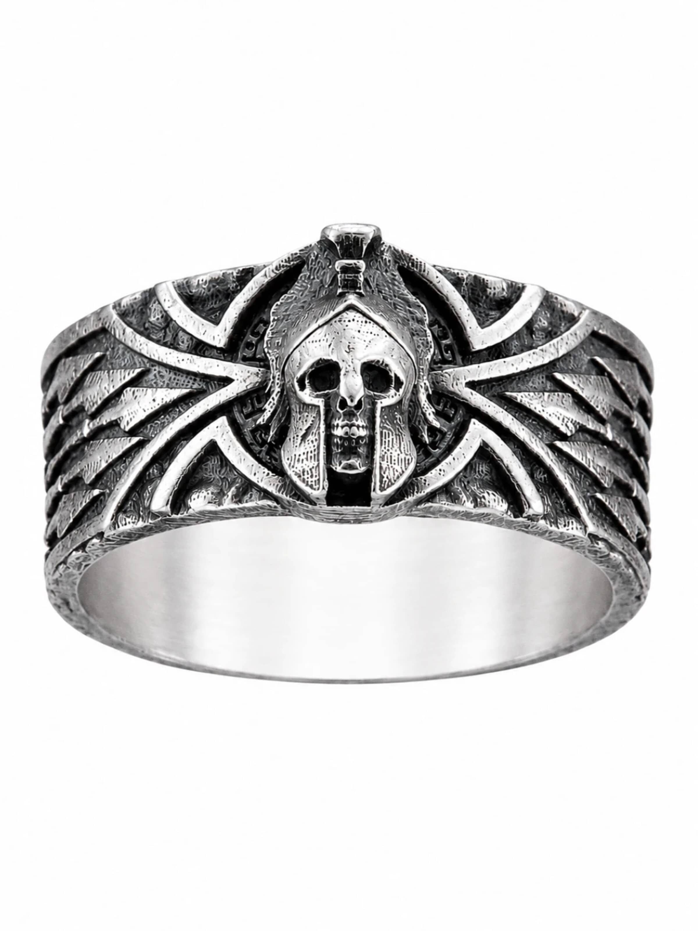 REYTEL - Anillo 'RUSTING' en plata: frente