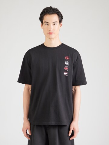 Karl Lagerfeld - Camiseta 'Ikon Fusion' en negro