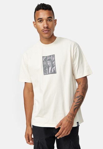 Recovered Shirt 'David Bowie King Of Rock Relaxed' in Beige: voorkant