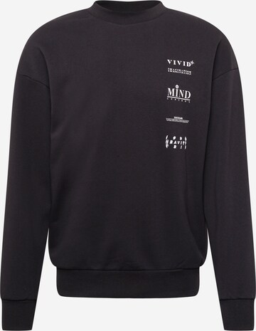 JACK & JONES - Sweatshirt 'MIND' em preto: frente