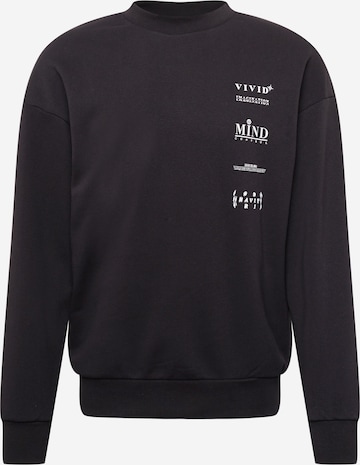 JACK & JONESSweater majica 'MIND' - crna boja: prednji dio